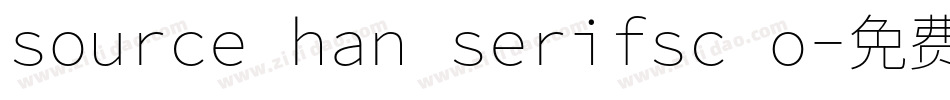 source han serifsc o字体转换